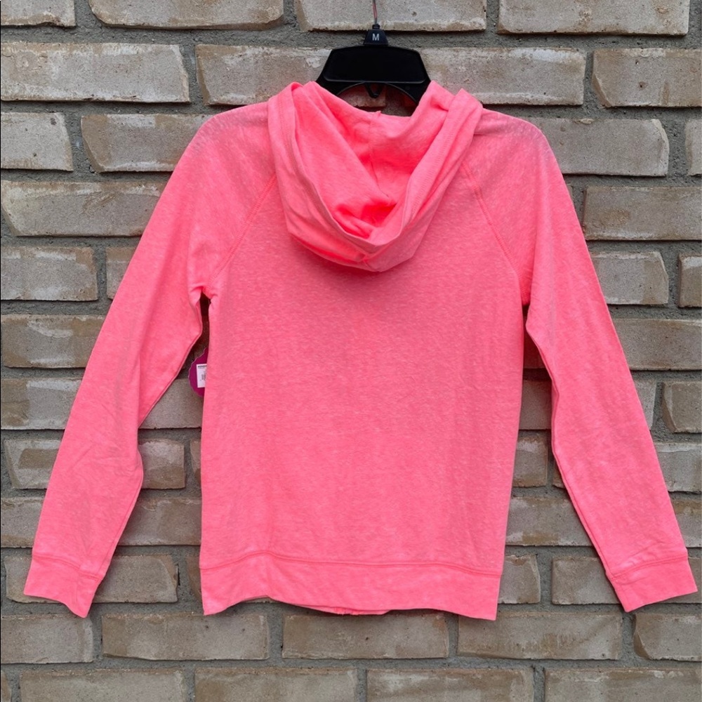 NEW SO Girls Full Zip Hoodie Lightweight T-Shirt Material Size 12 *READ* - Picture 2 of 12
